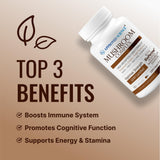 Approved Science Mushroom Complex, enfoque en salud general y bienestar diario.