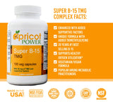 Apricot Power Super B-15: cápsulas listas para consumo diario.