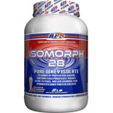 APS Nutrition IsoMorph 28 polvo whey, empaque visible para aumentar ingesta proteica