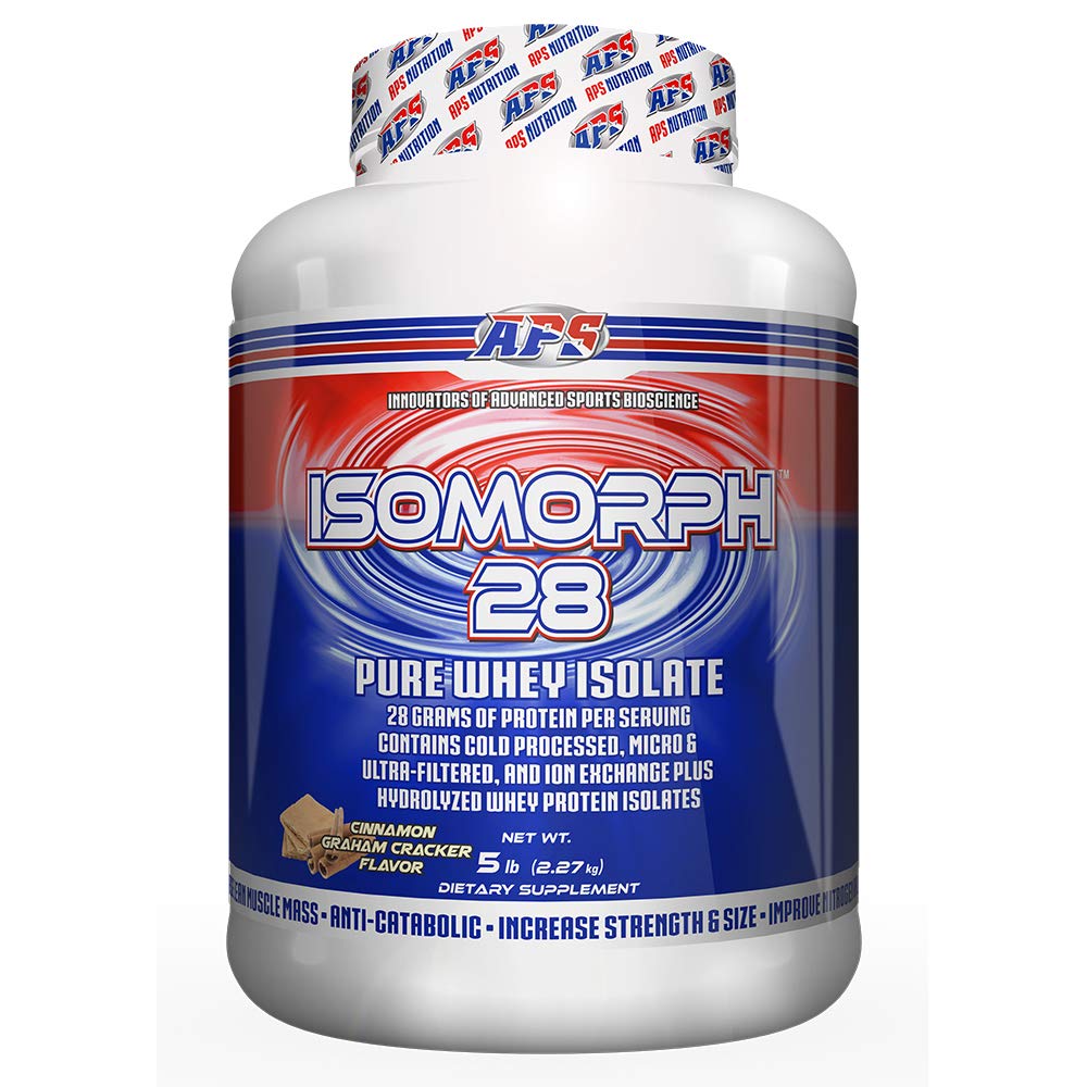 Isomorph 28 de APS Nutrition, bote de proteína, aporte proteico rápido para tus entrenamientos.