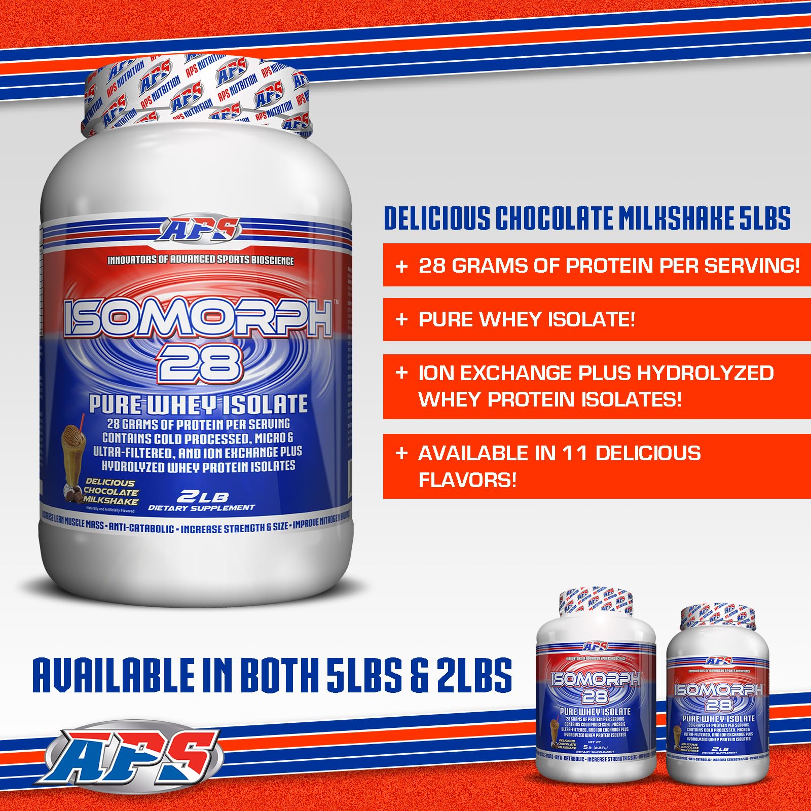 APS Nutrition IsoMorph 28 envase proteína aislada de alta pureza