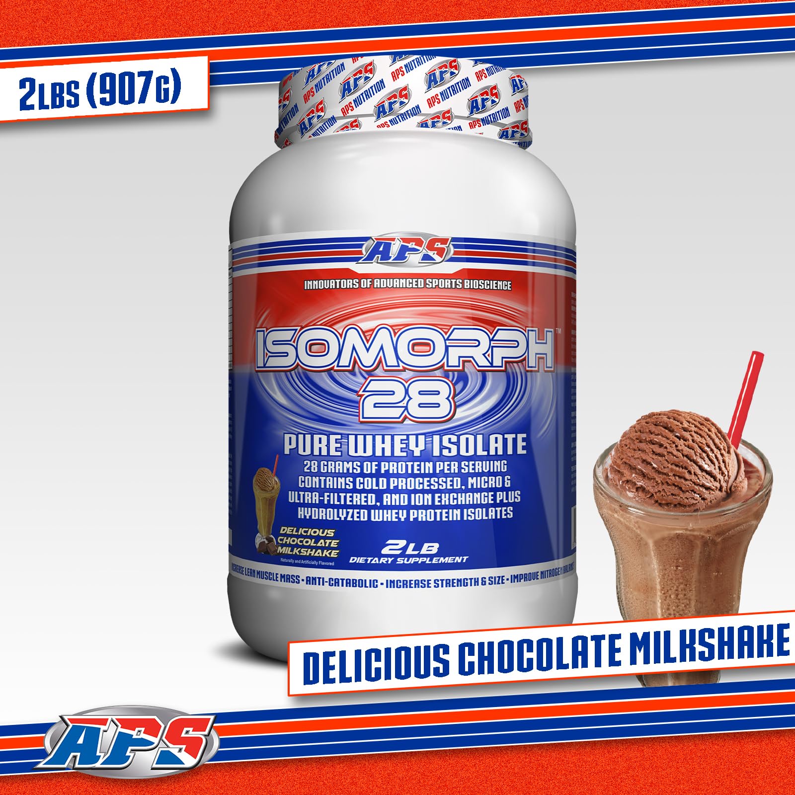 APS Nutrition IsoMorph 28 etiqueta nutricional con bajo carbohidratos y grasa