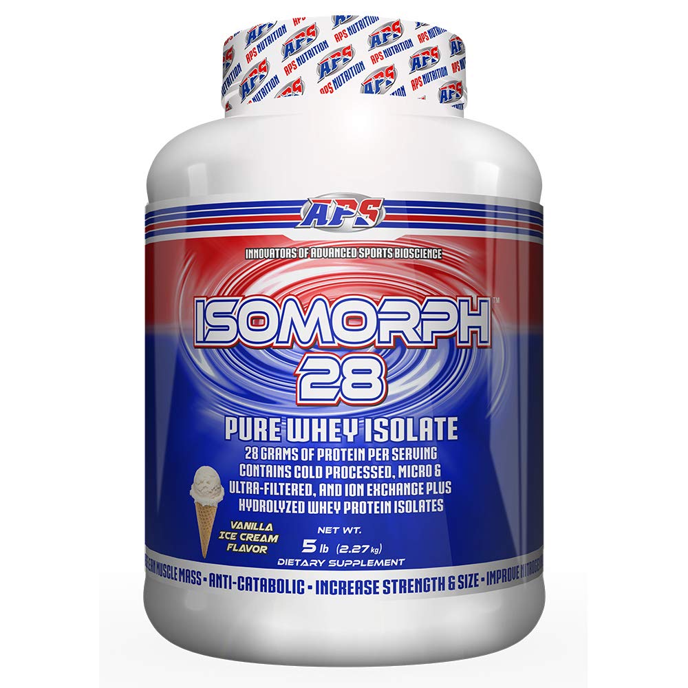 APS Nutrition Isomorph 28 en bote con 28 g de proteína por porción para recuperación muscular