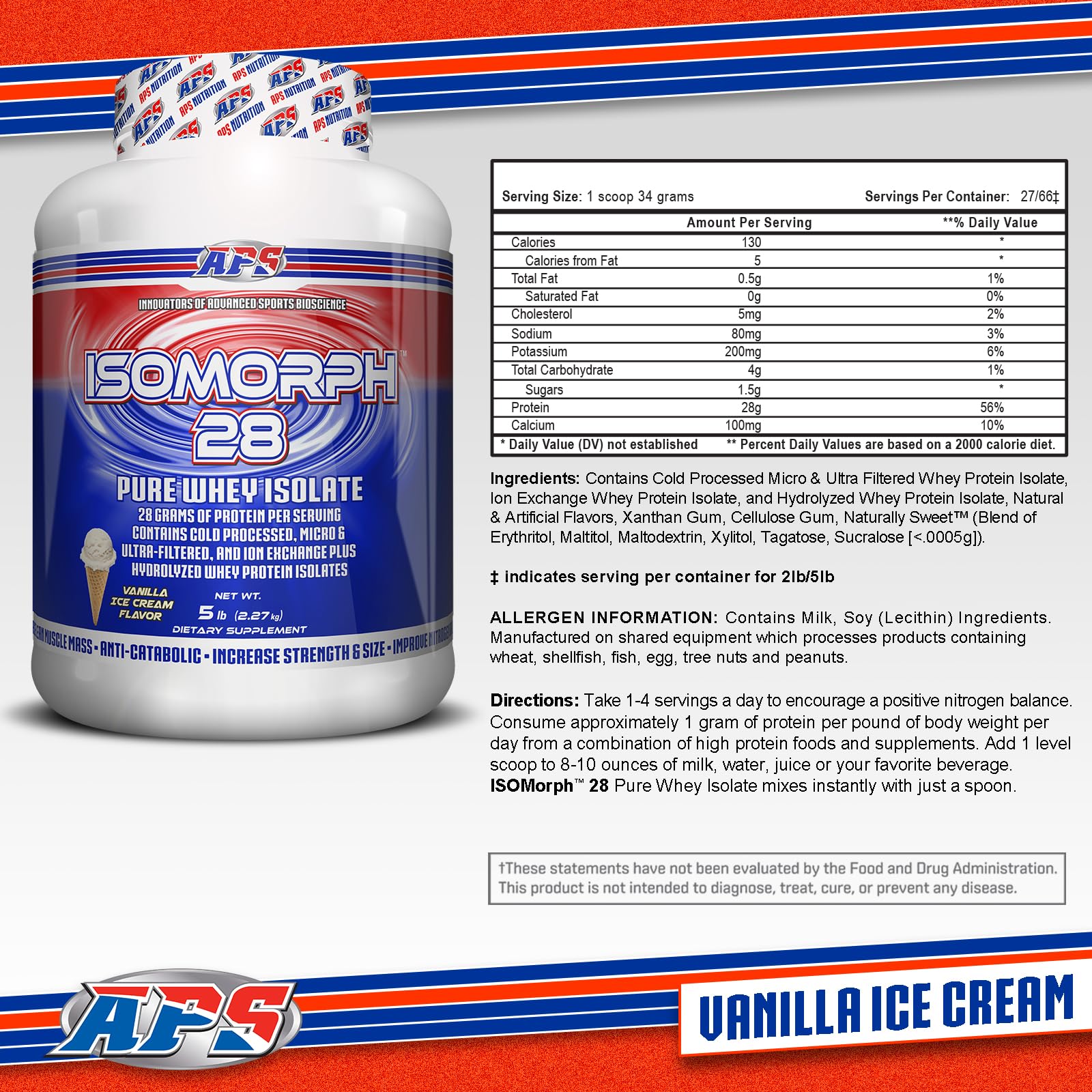 APS Nutrition Isomorph 28 dosificador para control de ingesta diaria