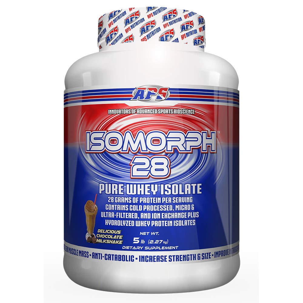 IsoMorph 28 en polvo de APS Nutrition, ideal para recuperación muscular.