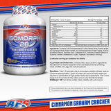 Isomorph 28 de APS Nutrition, sabor Canela Graham Cracker, ideal como batido tras entrenamiento.