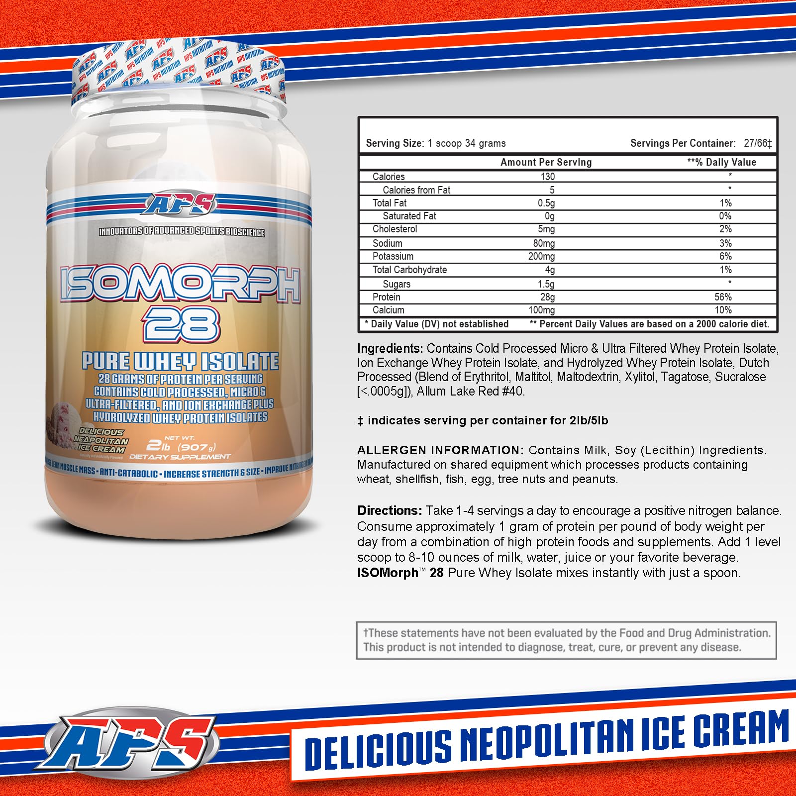Cuchara sirviendo Isomorph28 para batido rápido post-entrenamiento