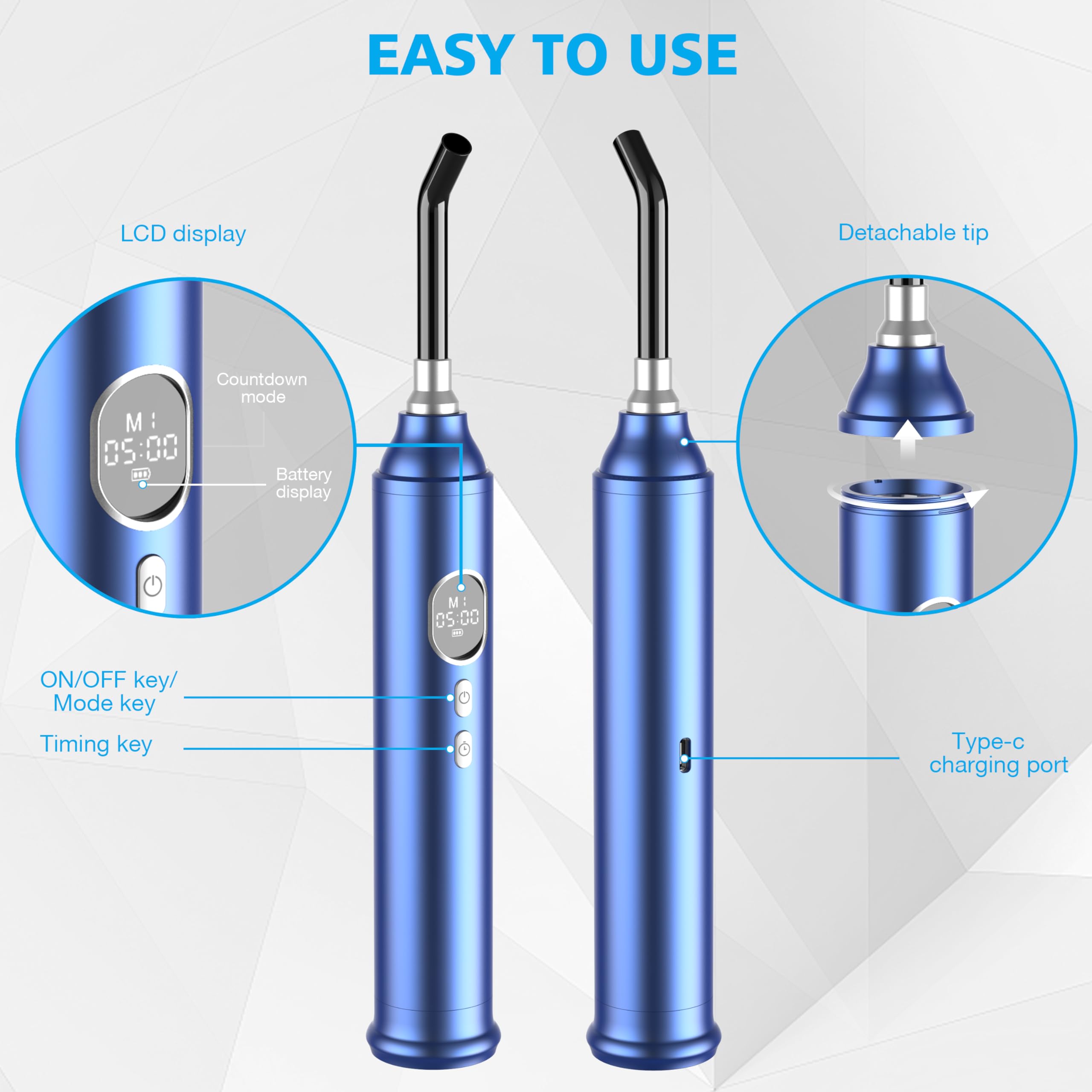 Aptoyu LUZ ROJA 2 en 1 dimensiones portátiles para viaje.