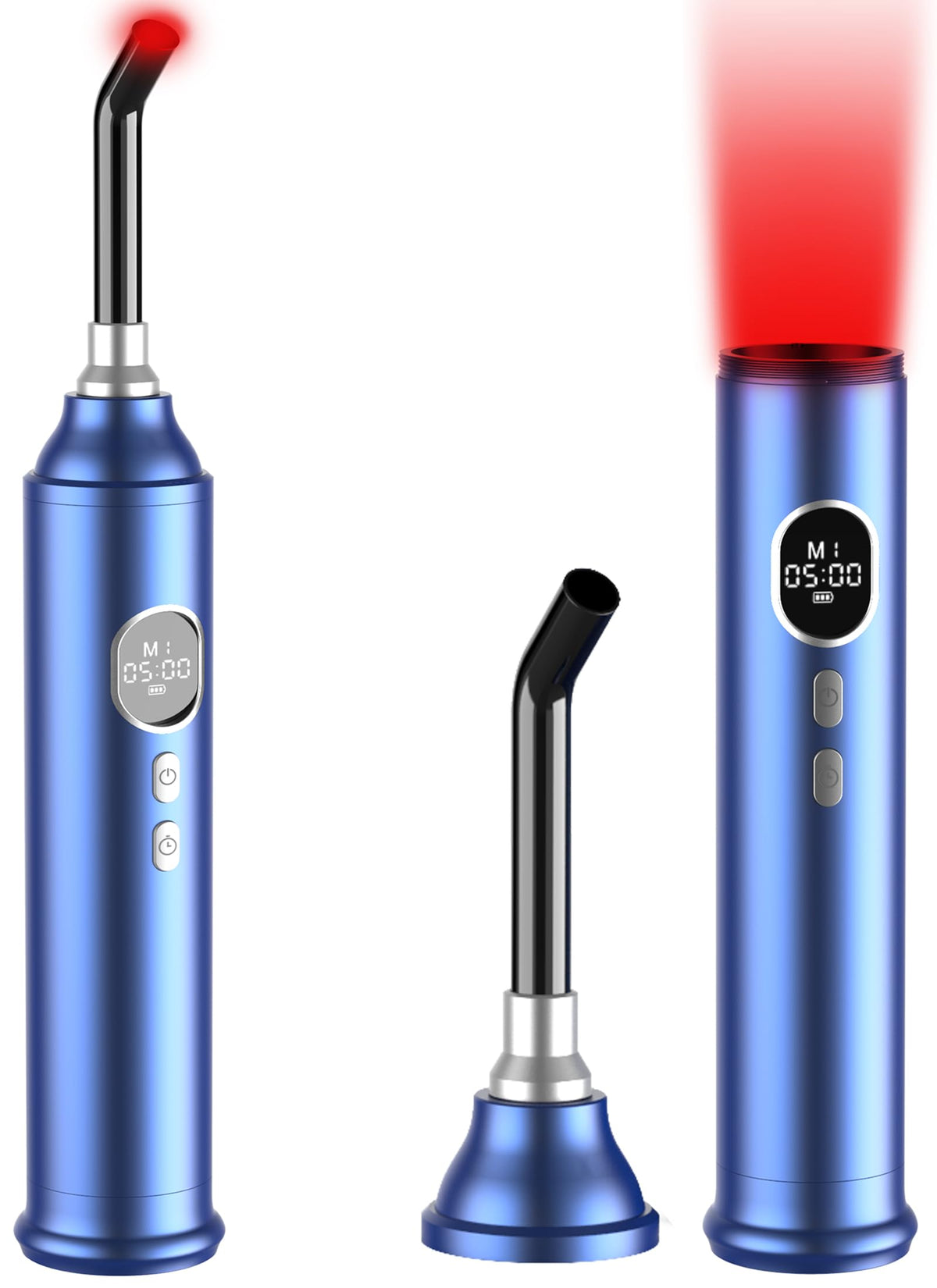 Aptoyu LUZ ROJA 2 en 1 con punta desmontable para tratamiento facial cómodo.