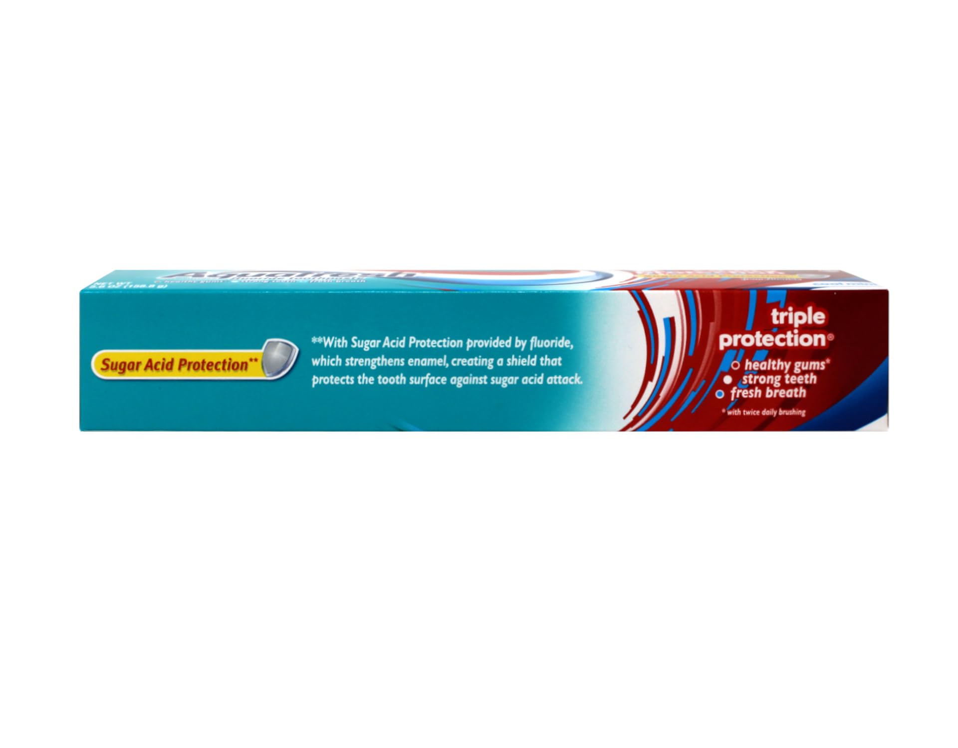 Paquete de 6 tubos Aquafresh, sabor menta fría para toda la familia