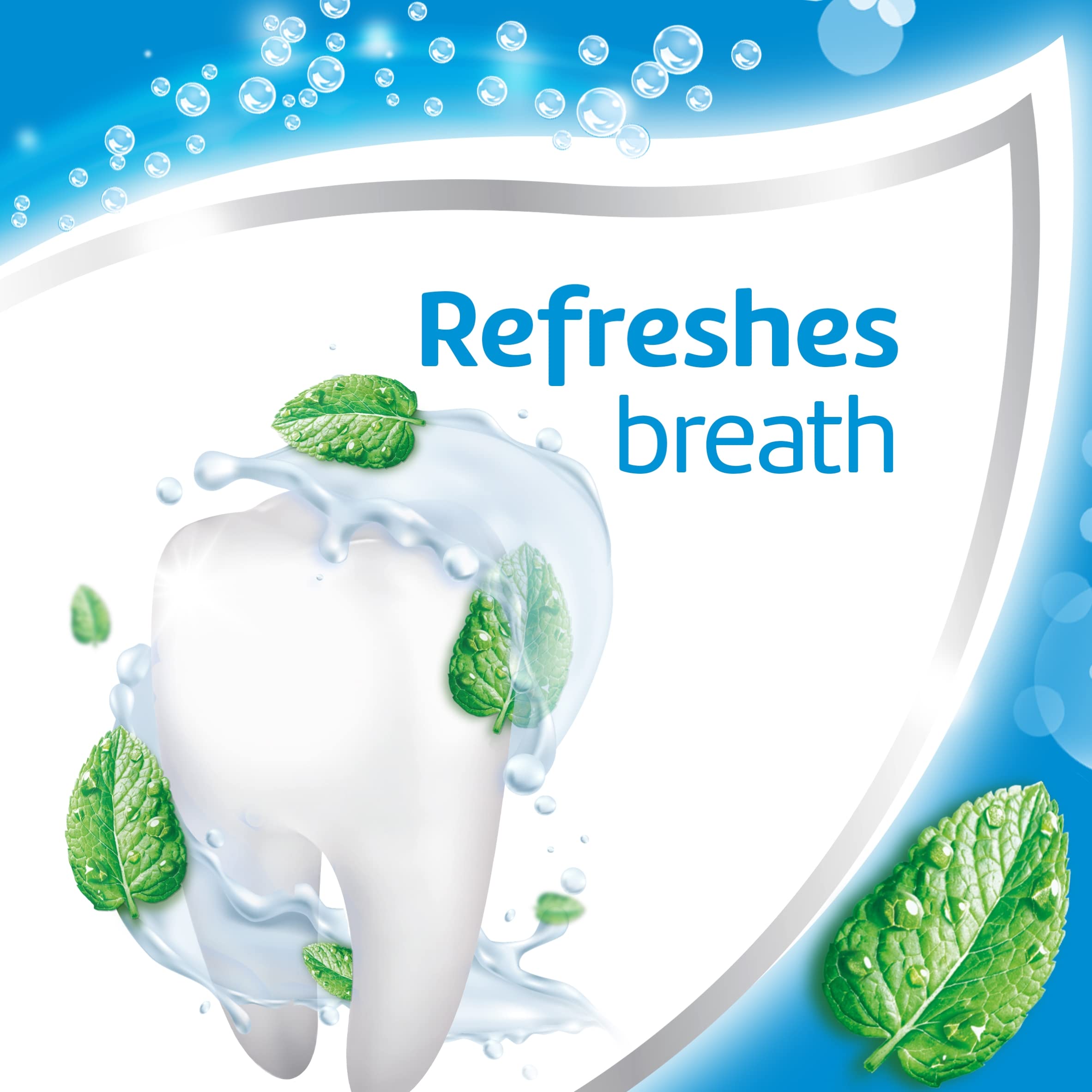 Aquafresh pasta dental protege contra caries y cuida las encías.