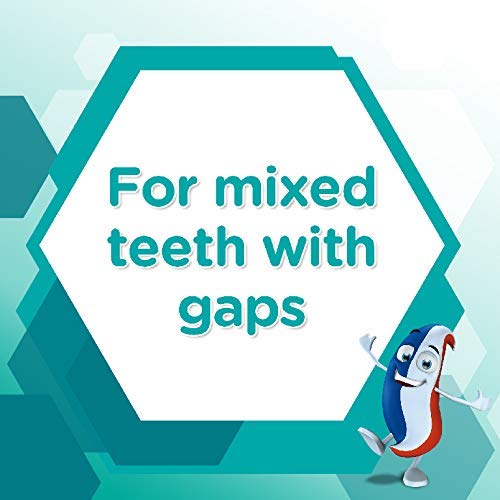 Aquafresh sabor menta suave, cepillado agradable para niños.