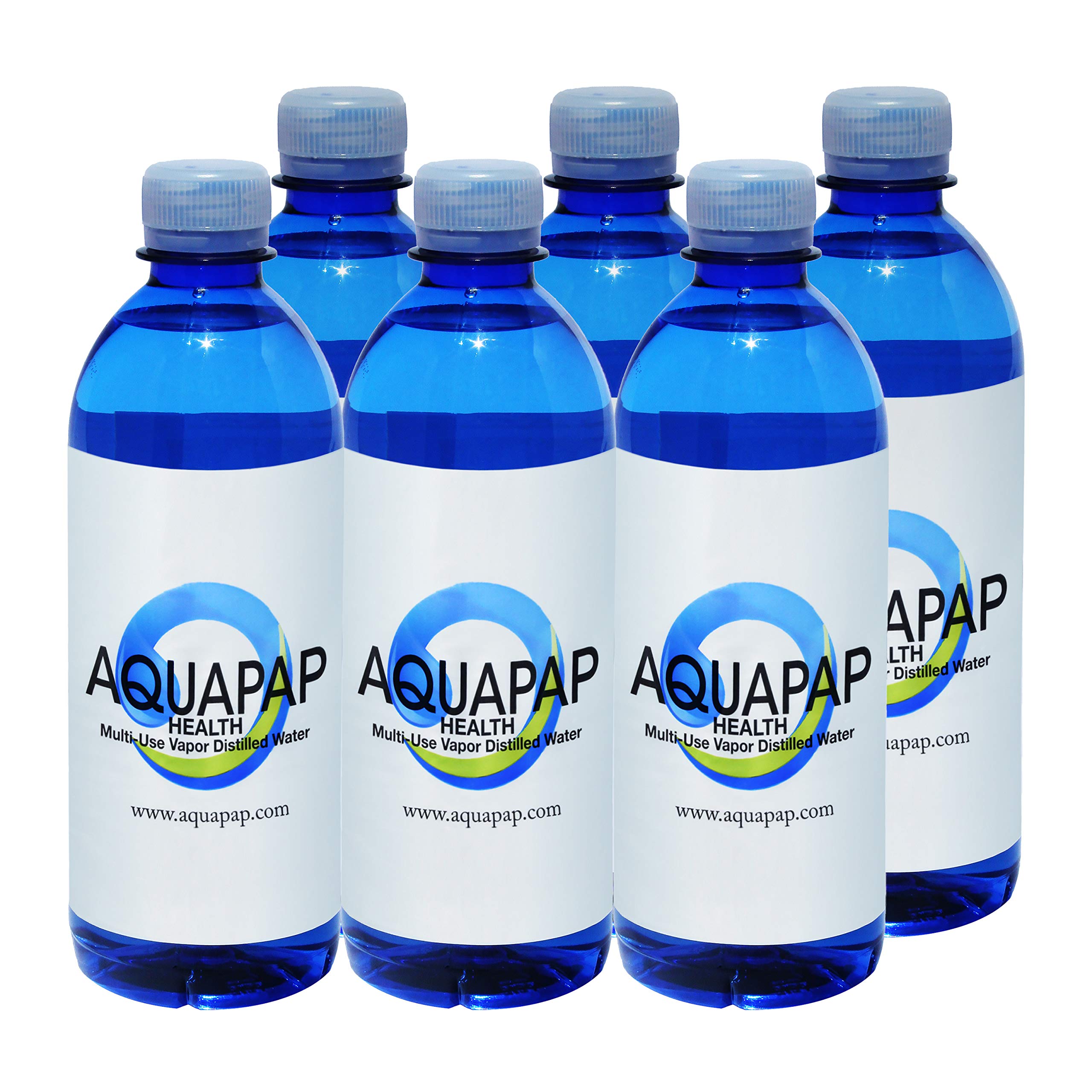 Agua purificada para CPAP de Aquapap para un inicio de rutina cómodo.
