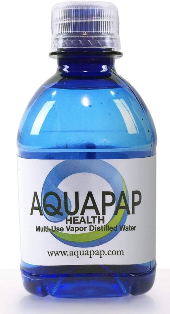 Botellas de Aquapap útiles para hotel y viaje.