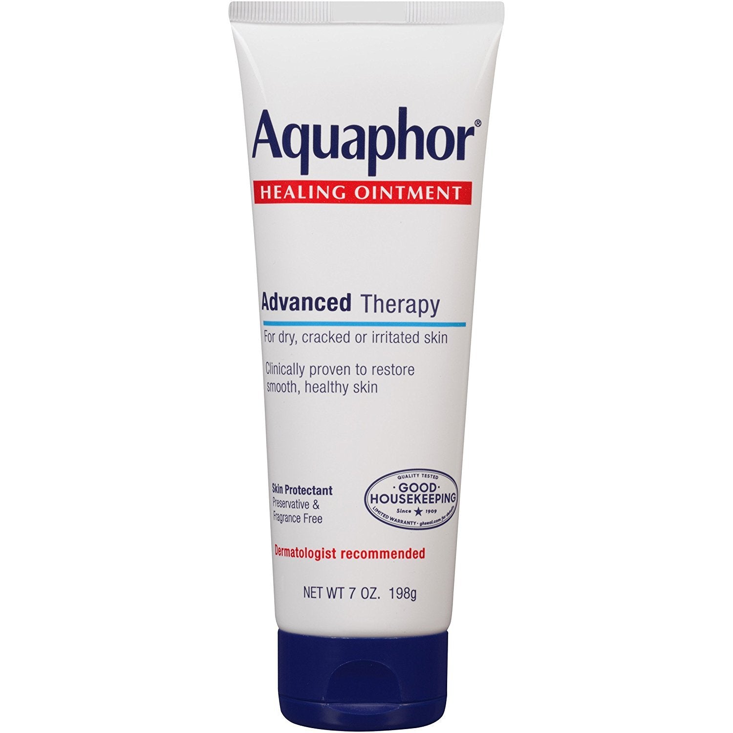 Aquaphor Pomada de Terapia Avanzada, 7 oz, protege la piel y humecta de forma duradera.