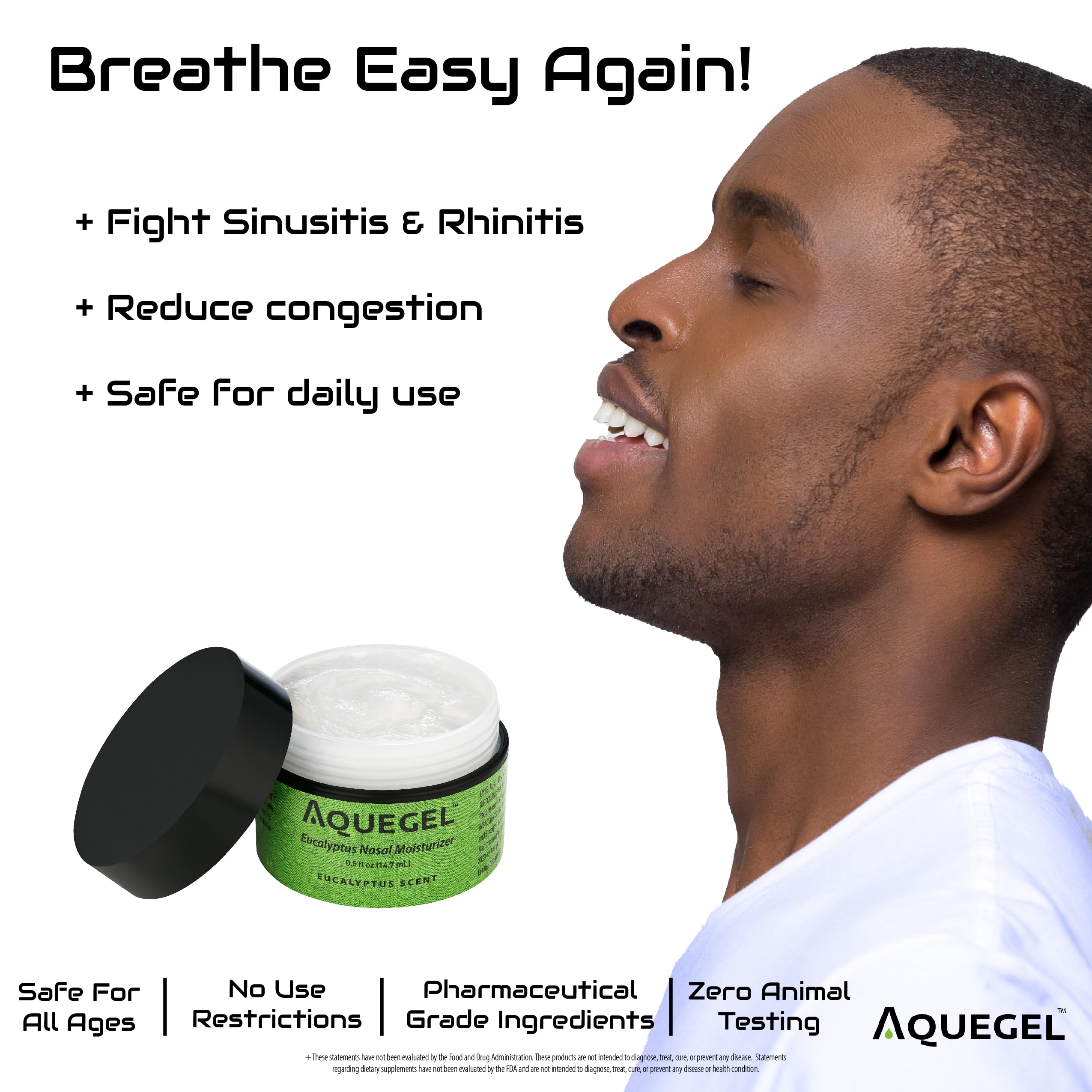 Aquegel aroma suave a eucalipto, sensación fresca para respirar
