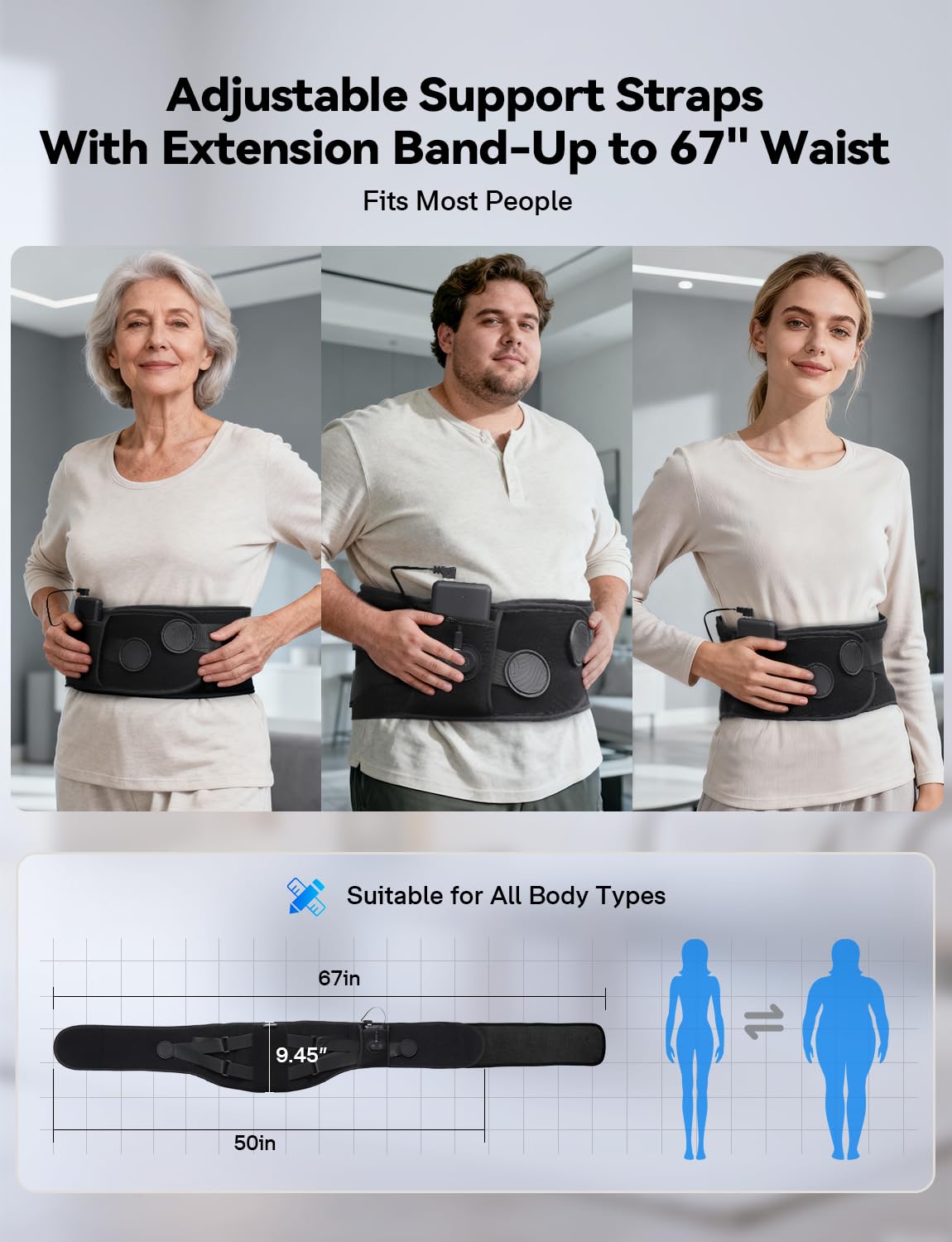 Diseño ergonómico de Arace para uso cómodo durante tareas diarias.