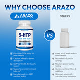 Vista cercana de la cápsula, Arazo 5-HTP para soporte emocional