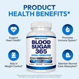 Arazo Nutrition Blood Sugar 365: caja visible para conocer ingredientes y posibles beneficios.