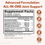 Etiqueta de Arazo Nutrition muestra ingredientes clave y dosis para articulaciones.