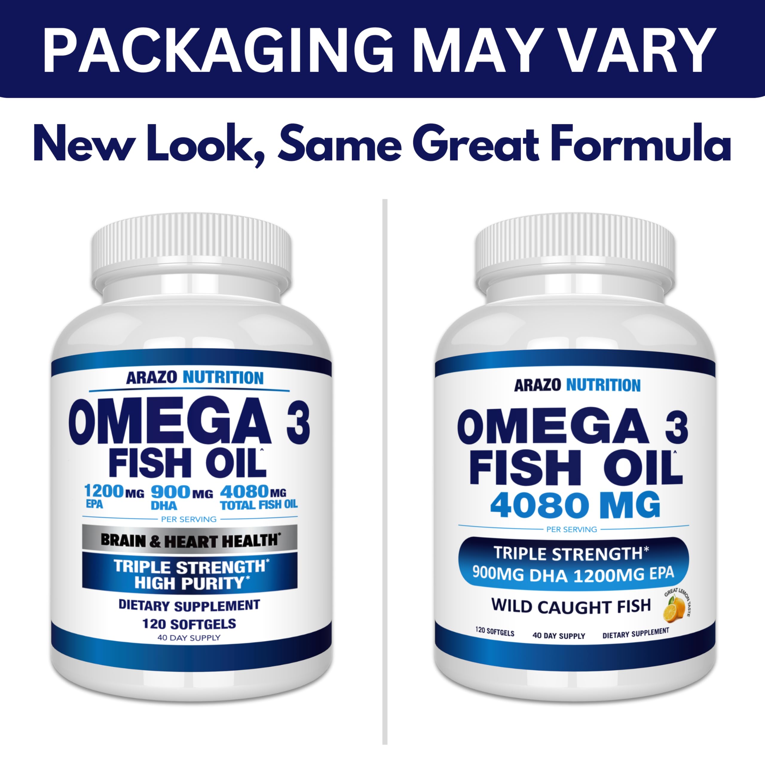Envase sostenible y reciclable de Arazo Nutrition Omega-3.