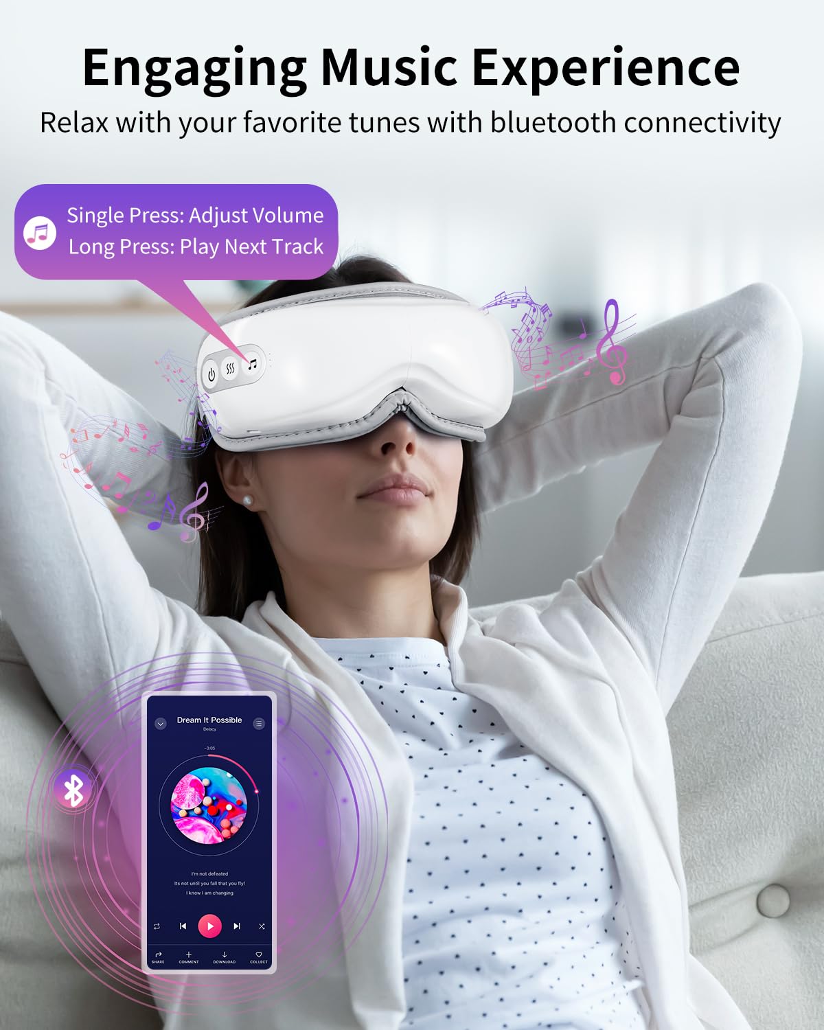 Arboleaf masaje ocular: resistencia y ligereza para llevar a cualquier lugar.