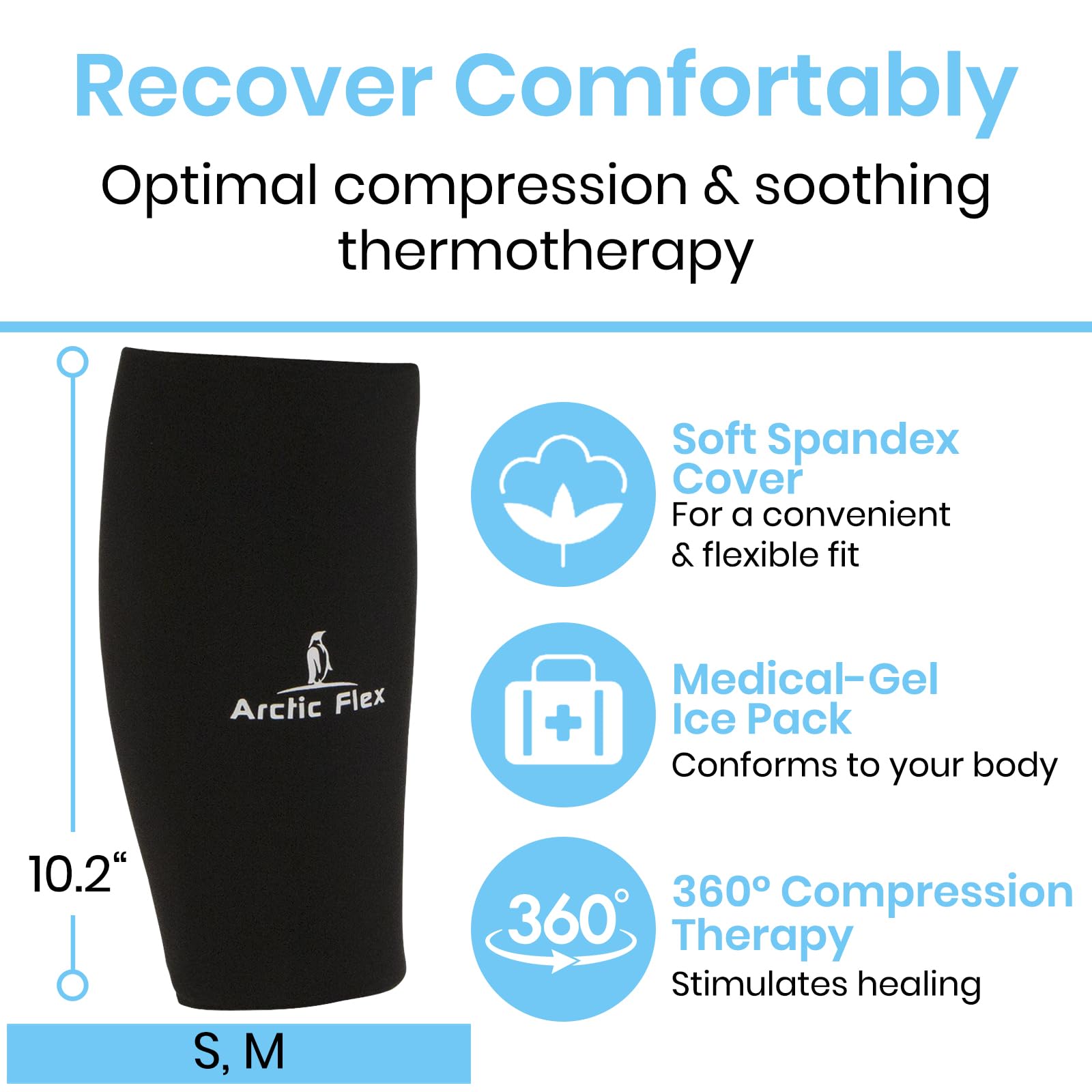Arctic Flex para rodilla, cobertura 360° y estabilidad al caminar o correr.