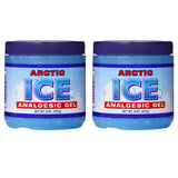 Arctic Ice gel analgesico, paquete de 2, práctico para uso rápido en casa o trabajo.
