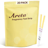 Areta prueba de embarazo con 20 tiras hCG para detección temprana.