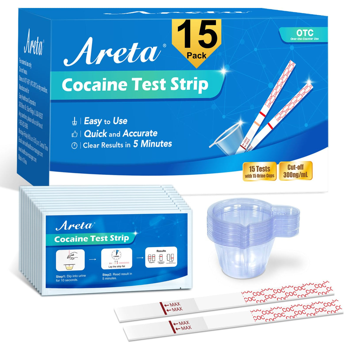 Areta tira de cocaína con lectura rápida en casa