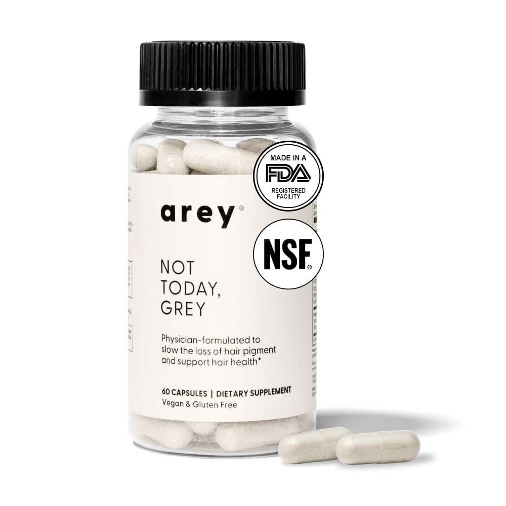 Arey Not Today: etiqueta con ingredientes clave para cabello saludable.