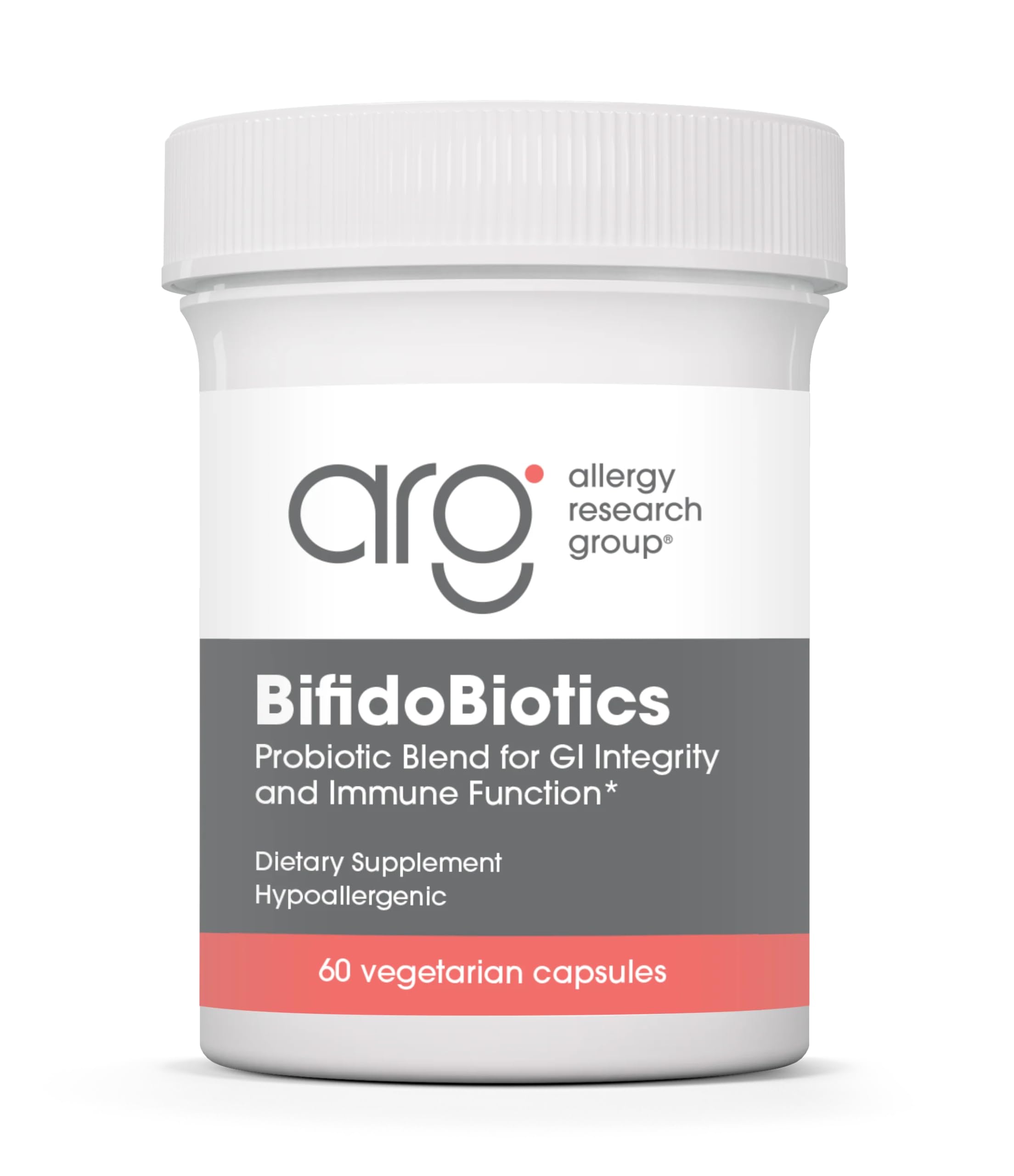 ARG BifidoBiotics, botella vista, apoyo digestivo diario y consumo cómodo.