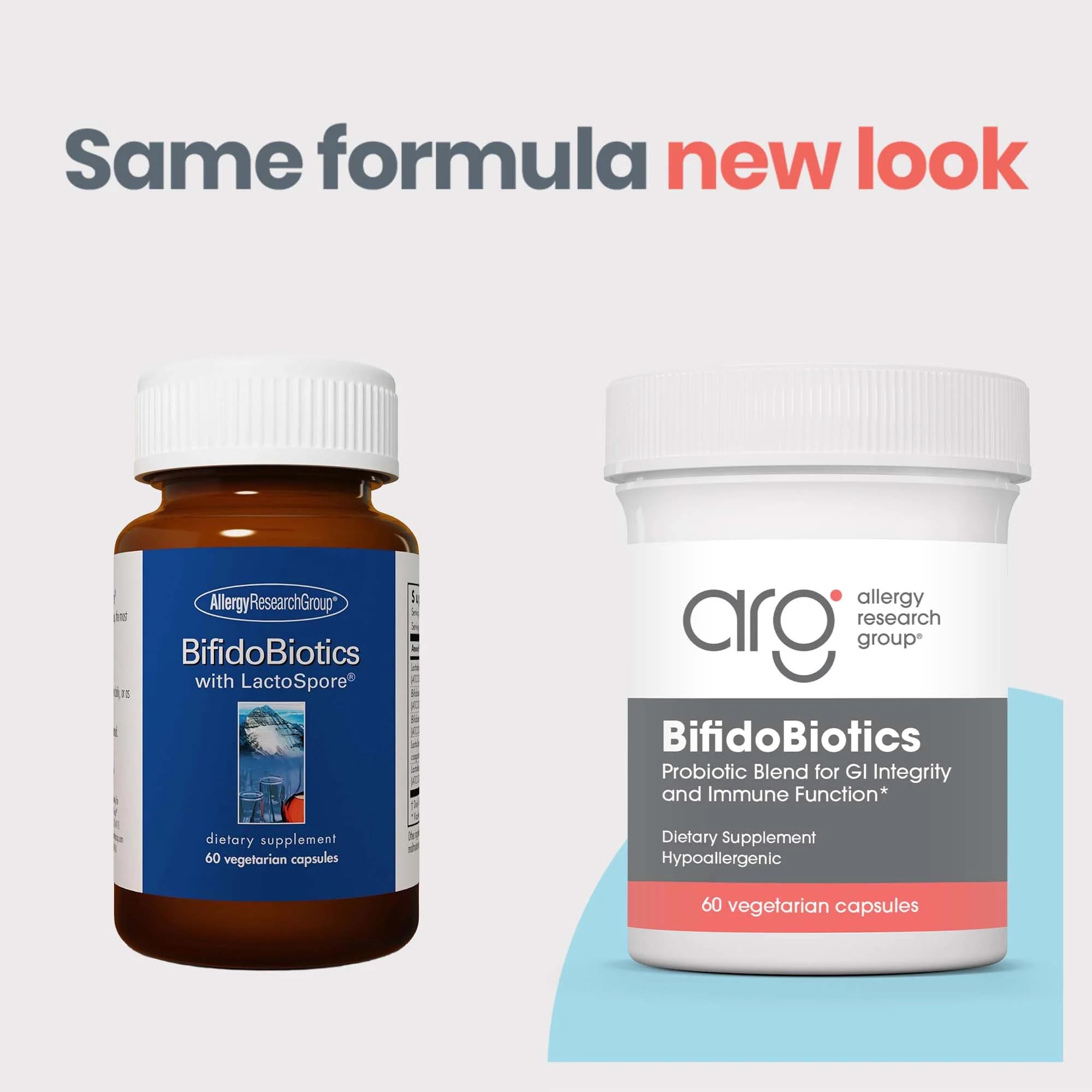 ARG BifidoBiotics, sin lacteos, probiótico apto para dietas sin lácteos.