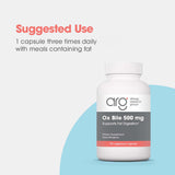 ARG Bilis Bovina 500 mg dosis por porción para apoyo digestivo tras la comida