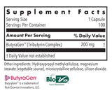 ARG ButyrEn dosis de 200 mg para apoyo del colon.
