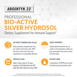 Argentyn 23 etiqueta clara con información del producto