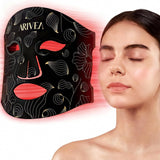 ARIVEA máscara de luz roja enfocada en rostro para tratamiento facial completo en casa