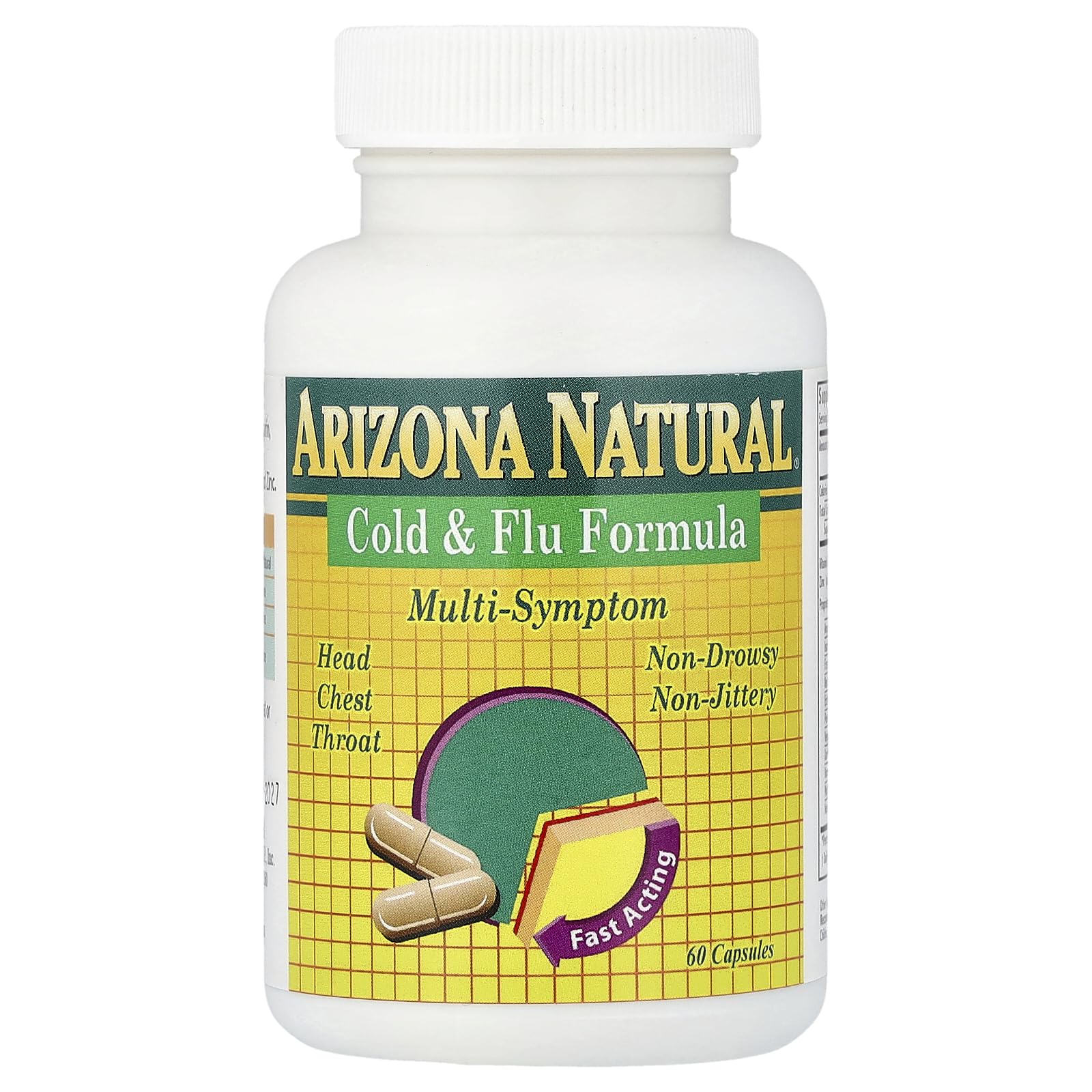 Arizona Natural Fórmula para Resfriado y Gripe cápsulas, alivio potencial de síntomas del resfriado