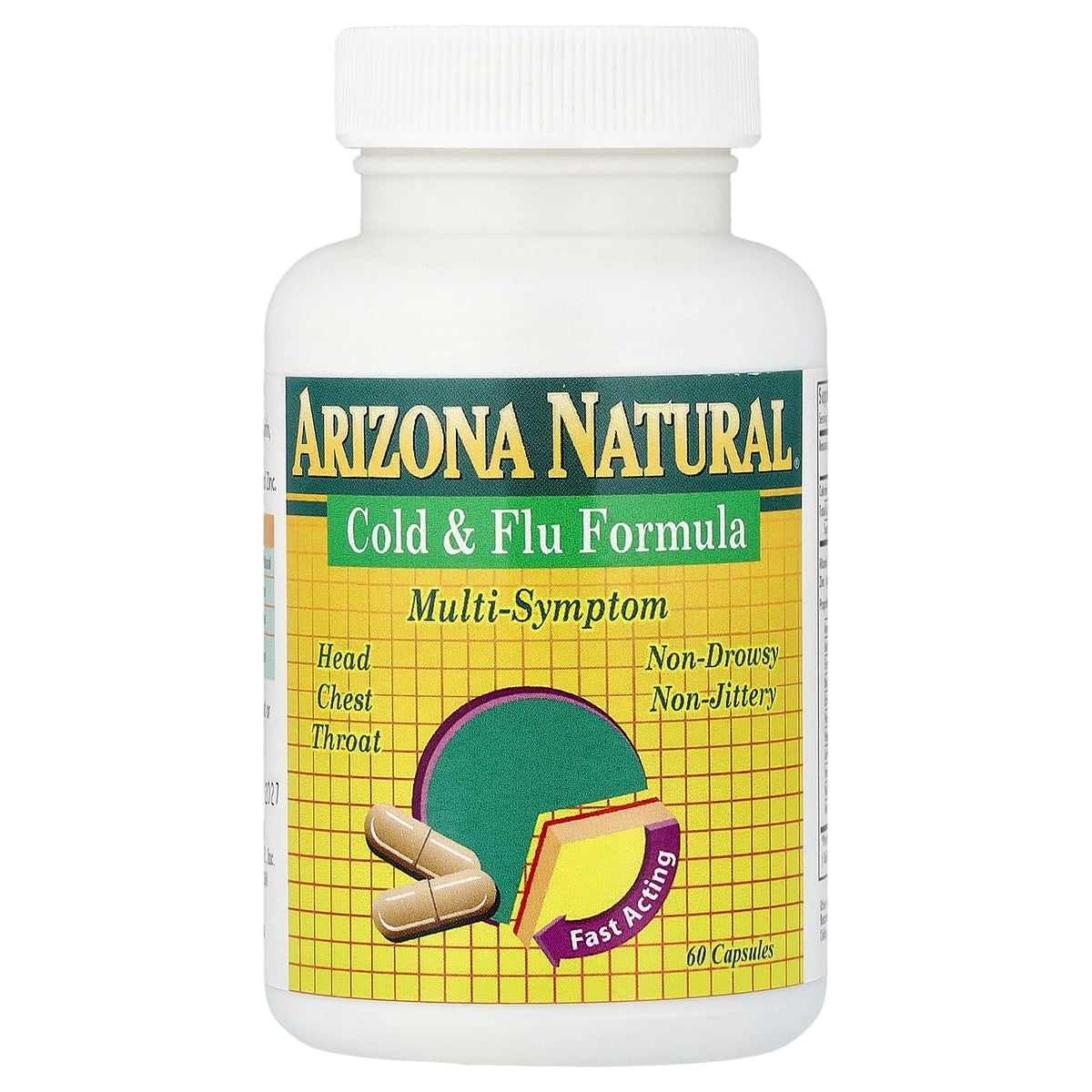 Arizona Natural Fórmula para Resfriado y Gripe cápsulas, alivio potencial de síntomas del resfriado