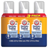 Arm & Hammer atomizador nasal salino original en pack gigante, uso diario.