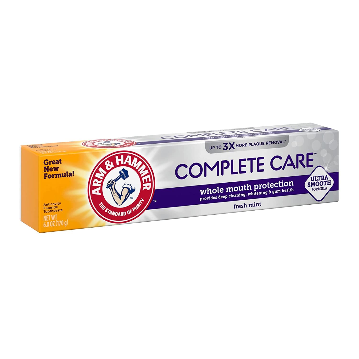 Arm & Hammer Complete Care, higiene bucal diaria para boca limpia y fresca.