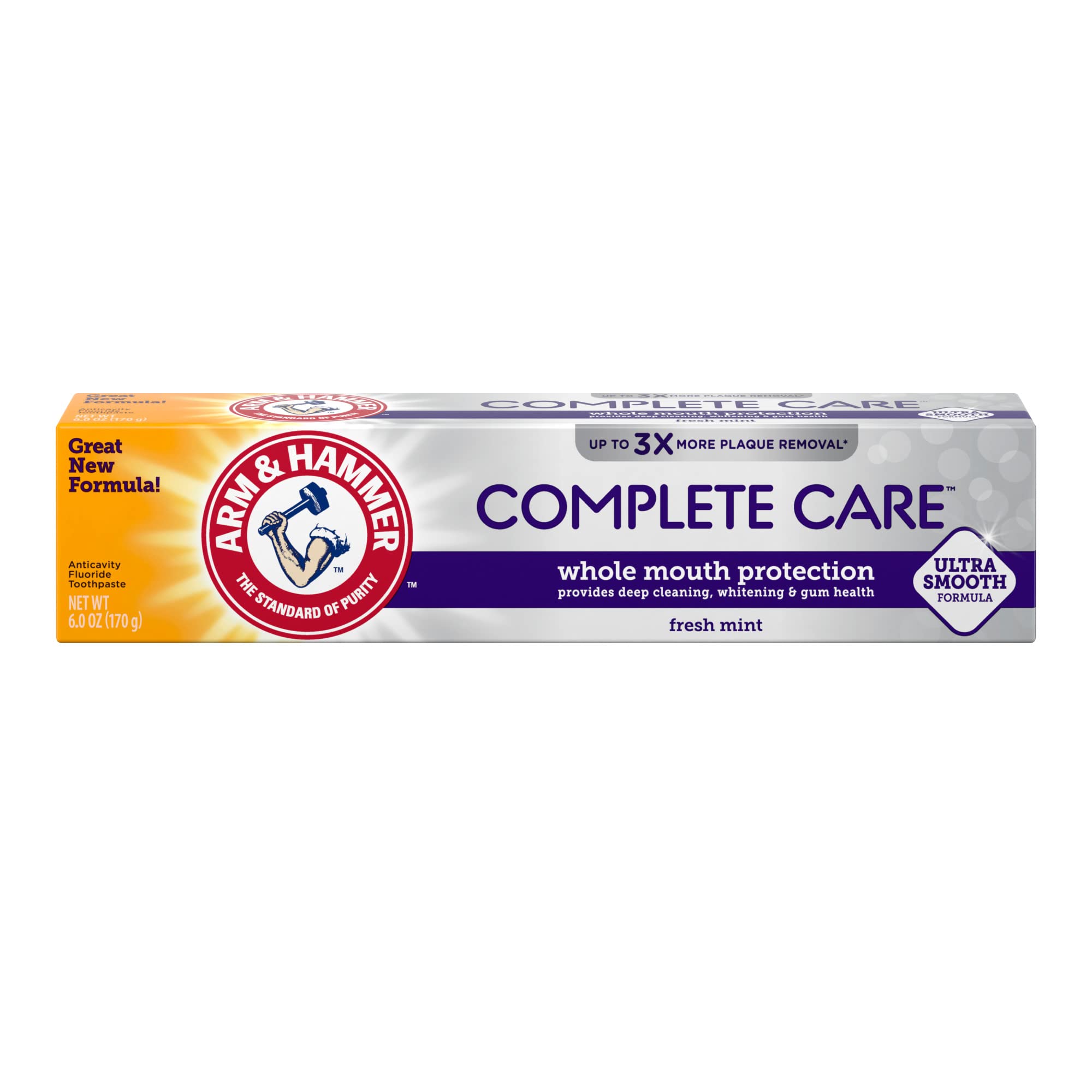 Arm & Hammer Complete Care: pasta dental blanqueamiento con bicarbonato para sonrisa brillante