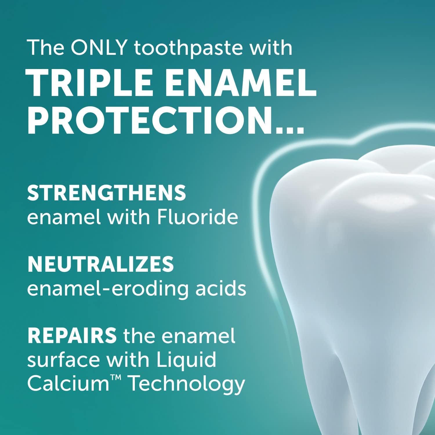 Arm & Hammer Enamel Defense, tubos frente, limpieza suave y agradable