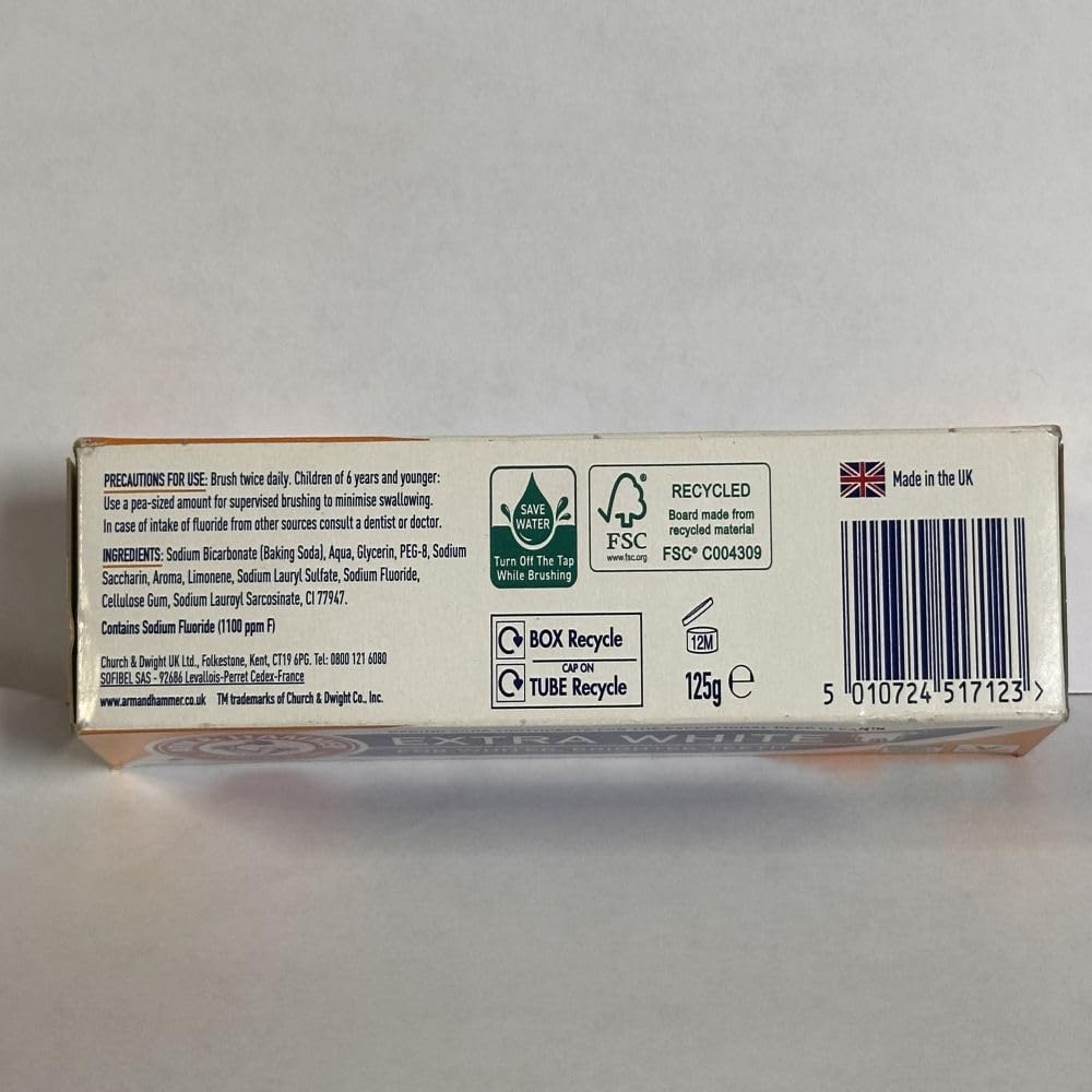 Frescura duradera tras el cepillado con Arm & Hammer Advance White.
