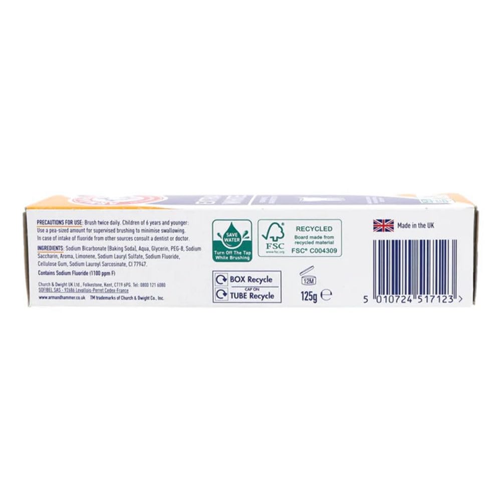 Tubo de Arm & Hammer Advance White para un cepillado cómodo y diario.