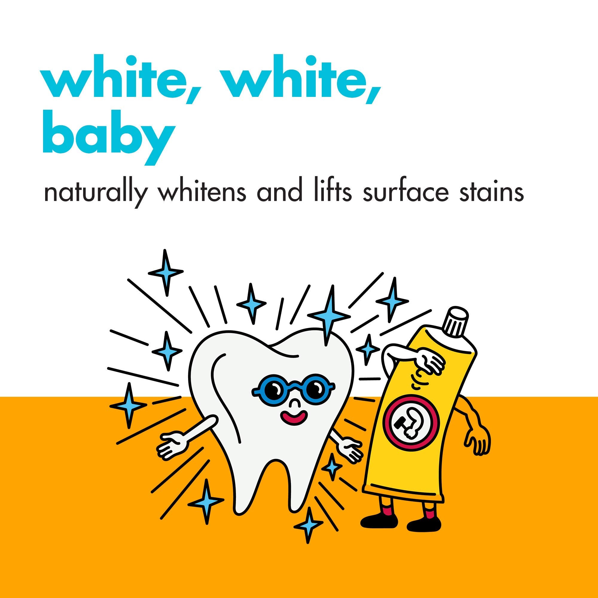 Arm & Hammer Peroxicare, vista cercana del tubo para limpieza entre dientes.