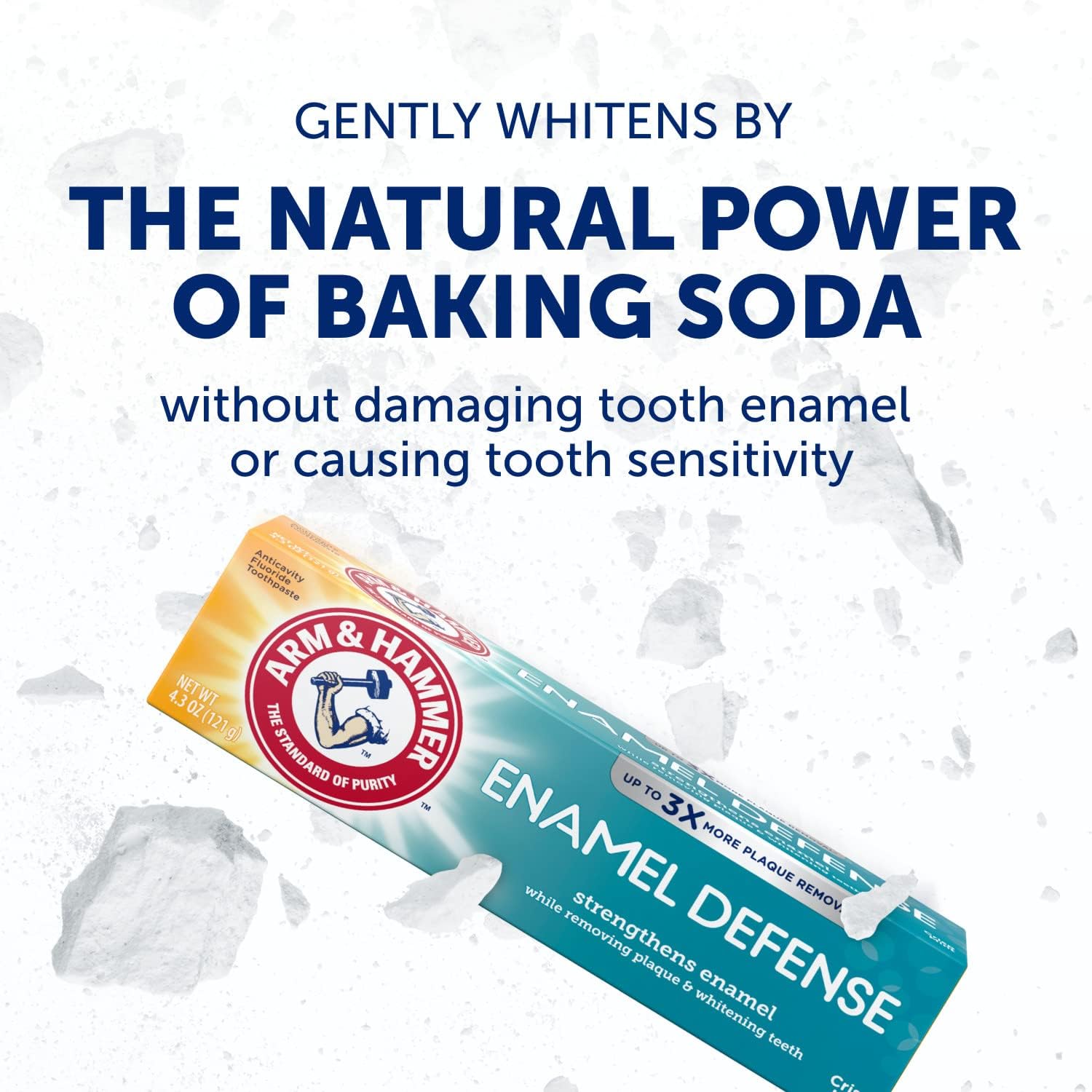 Arm & Hammer pasta dental repara la superficie del esmalte con uso diario