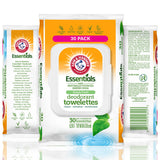 Arm & Hammer toallitas para cara y cuerpo, empaque compacto para viaje.