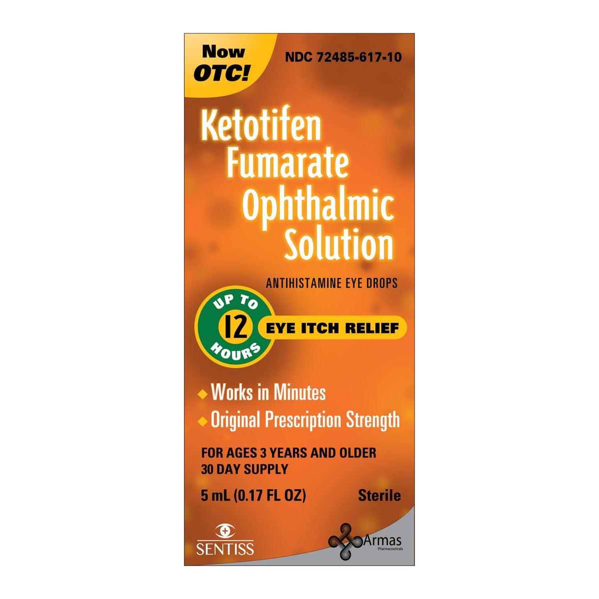 Gotas ARMAS PHARMACEUTICALS para ojos: aplicación rápida para alivio localizado.