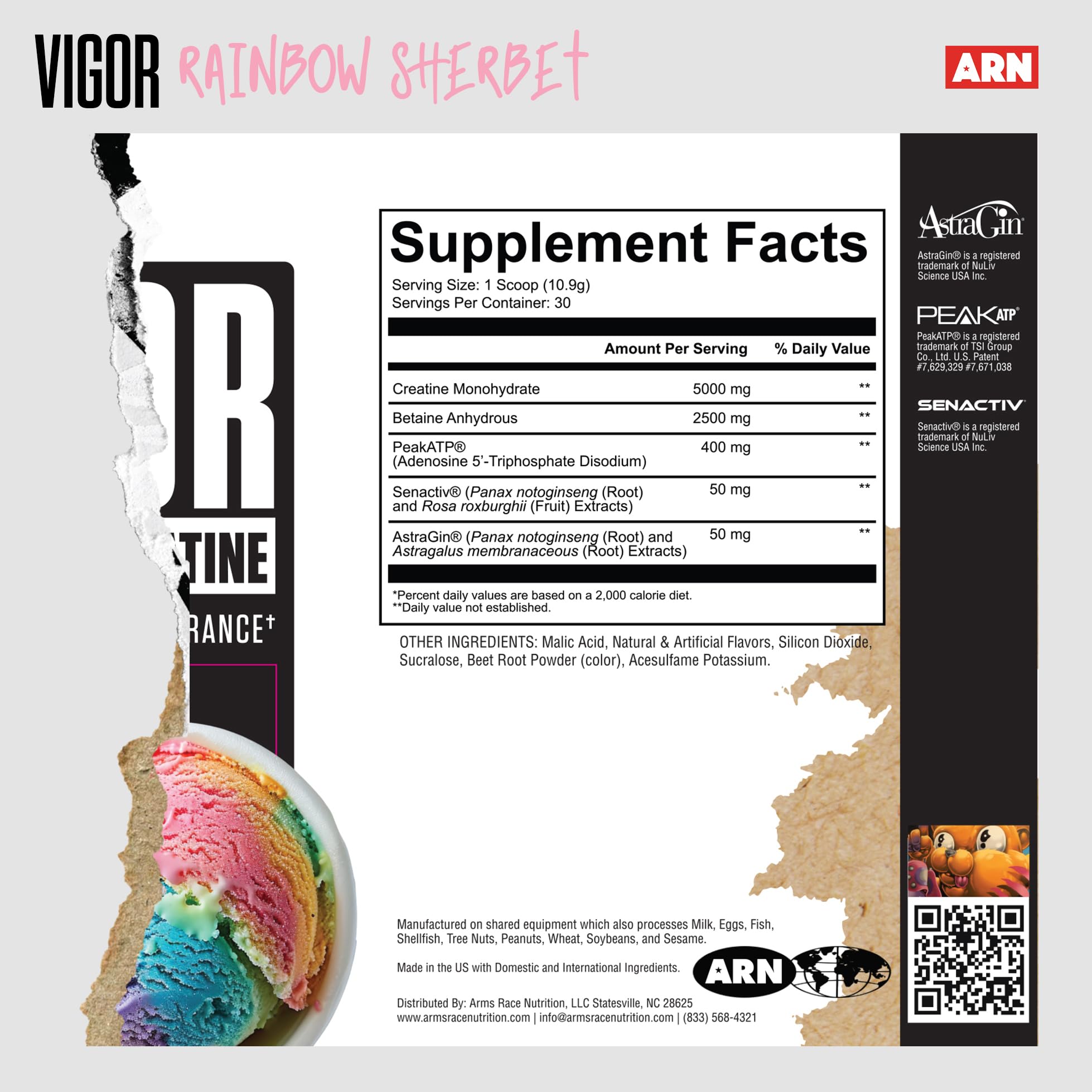 ARN Vigor betaina-anhidra: suplemento para energia sostenida durante entrenamientos.